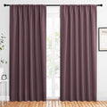 NICETOWN 2 Panels Blackout Curtains, Rod Pocket Thermal Insulated Drapes 84 inches Long, Easy-Care Modern Home Decoration Sunshades for Guest Room, Living Room, Office, 62 x 84 Inch, Dry Rose by NICETOWN