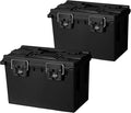 Sheffield 12773 XL Storage Bins With Lids, 2-Pack Stackable Storage Bins, Made in USA, Lockable and Water-Resistant Containers with Lids, Plastic Containers for Home, Classroom, and Dorm by Sheffield