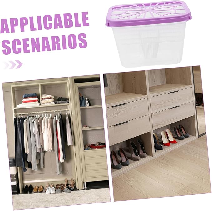 DOITOOL 4pcs Plastic Moisture Absorber Box Refillable Sturdy for Closet and Indoor Environment - Image 3