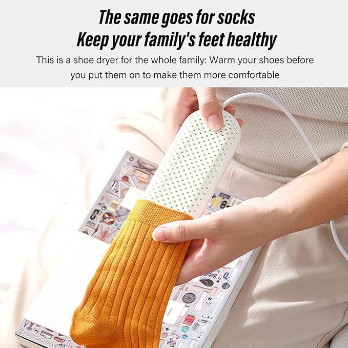 Household USB Shoe Dryer, Portable Boot Drying Student Dormitory Heater Adult Foot Deodorizing Boot Shoes Dryer with Timer for Travel Sneaker Socks Gloves Drying - Image 3