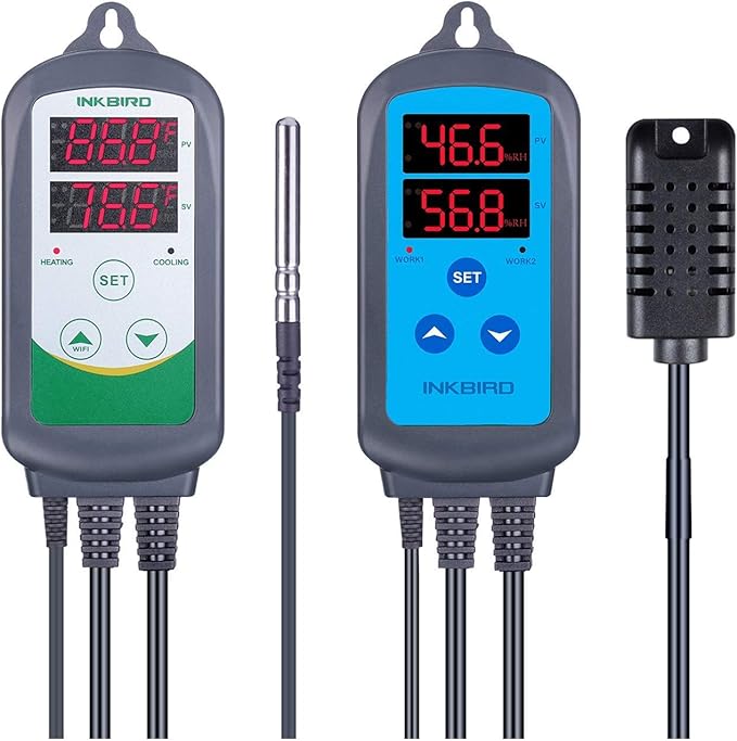 Inkbird ITC-308 Temperature Controller with IHC-200 Humidity Controller by Inkbird