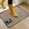 GORILLA GRIP SOAKSTOPPER Dog Door Mat, 30x20 Machine Washable Rug Absorbent Doormat Captures Moisture Mud Dirt, Quick Dry Soft Chenille Entryway Rugs Indoor Entrance Mats for Dog Paws, Beige by GorillaGrip