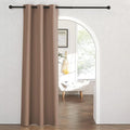 RYB Home Blackout Curtains Thermal Insulating Privacy Temporary Door Curtains for Bedroom Closet Doorway Accordion Door Interior Living Room Kids Nursery Dining, Wide 60 x Long 90 inch, Cappuccino by RYBHOME