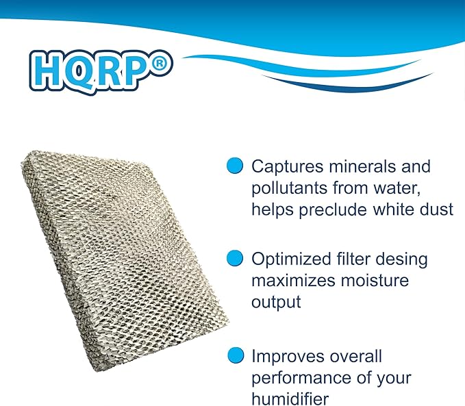 HQRP Water Filter Compatible with Clean Comfort HE12 HE12A HE12M HE12MM Humidifiers, HEP-GA10 Replacement - Image 3