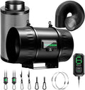 VIVOSUN Smart Air Filtration T8 Kit 8", AeroZesh T8 Inline Duct Fan with E12 Speed Controller, Carbon Filter & 25' Ducting, Cooling & Ventilation System for Grow Tents, Indoor Gardening, Hydroponics by VIVOSUN