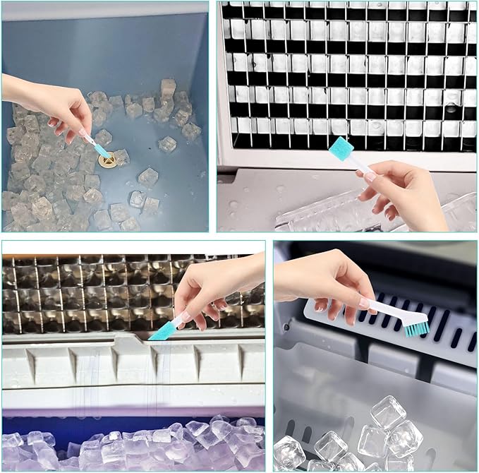 18pcs Ice Maker Cleaning Brush Set, Ice Machine Cleaning Brushes for Tight Spaces Includes 16 Crevice Cleaning Brushes and 2 Drain Pipe Brushes Detail Tiny Cleaners Brush Tools for Household Use - Image 3