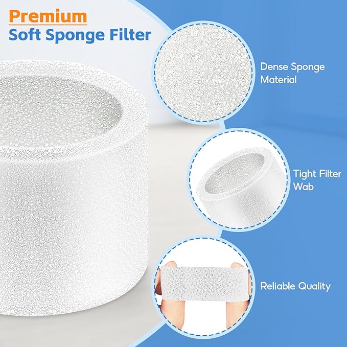 30-Pack Top Fill Humidifier Replacement Filters for Classic160, Dual150, Dual200S, Classic300(S), LV600S, OasisMist450S, Superior6000S, Clean Particles Improve Humidification Efficiency - Image 5