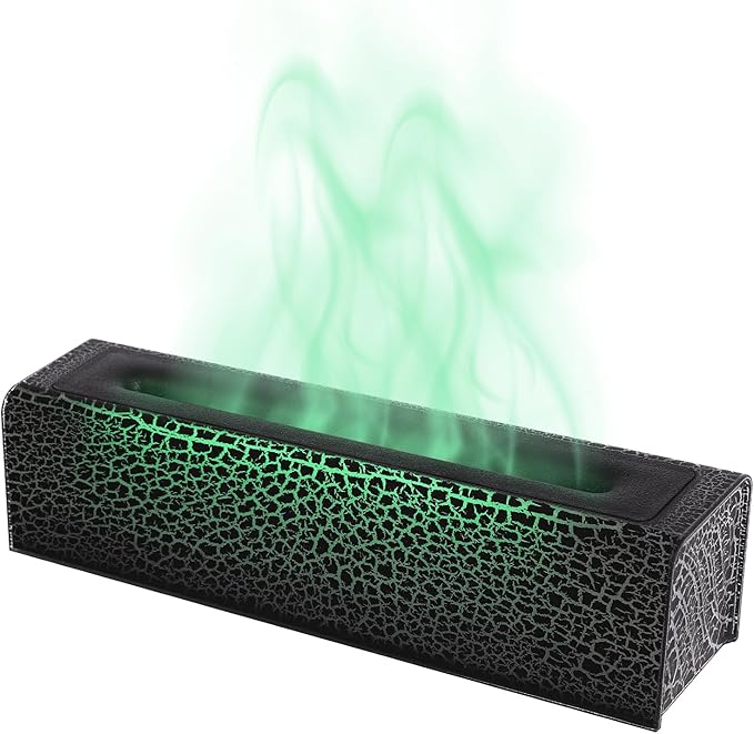 Essential Oil Diffuser | 7 Colour Lights Aromatherapy Diffuser | Aroma Diffusers for Home | Air Humidifier | Timable & Auto Shut-Off | 5.07oz | Black by Yellulu