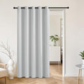 RYB HOME White 100% Blackout Curtains for Bedroom, Wide Thermal Insulated Privacy Curtains for Sliding Glass Doors/Patio Door/Living Room/Open Closet, Room Divider Panel, W70 x L84, 1 Panel by RYBHOME