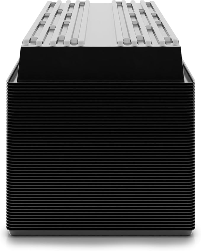 10x20 Inch Black Plastic 50 Pack Plant Propagation Tray – Growing Trays for Garden, Planting, Seedling, Soil & Hydroponic Horticulture - Microgreen Trays Grow Plants - No Drain Holes - Image 9