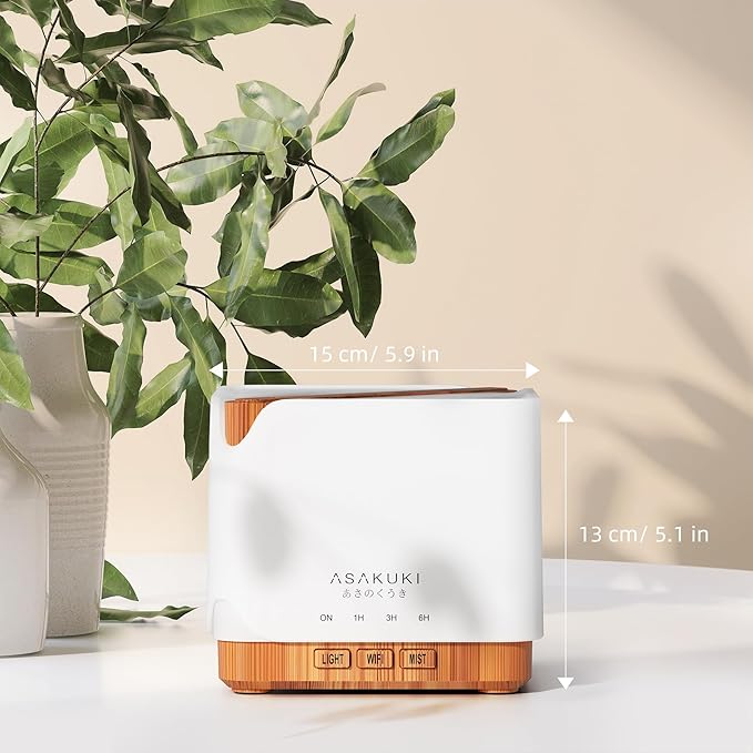 ASAKUKI Smart WiFi Essential Oil Diffuser, Large 700 ml Cool Mist Humidifier, Easy Connect with Alexa and Google Home, Phone App & Voice Control, Customized Schedule Timers and LED Light - Image 6
