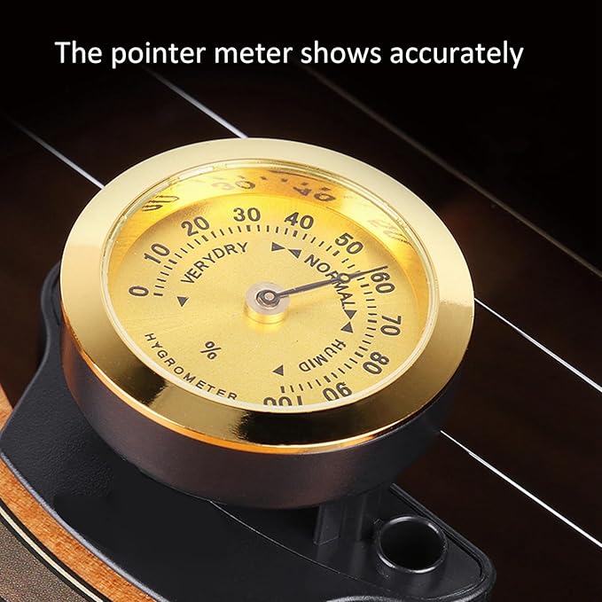 Guitar Sound Hole Humidifier with Hygrometer for Acoustic Guitars Universal Fit Humidity Control Tool Musical Instrument Maintenance Accessory - Image 4