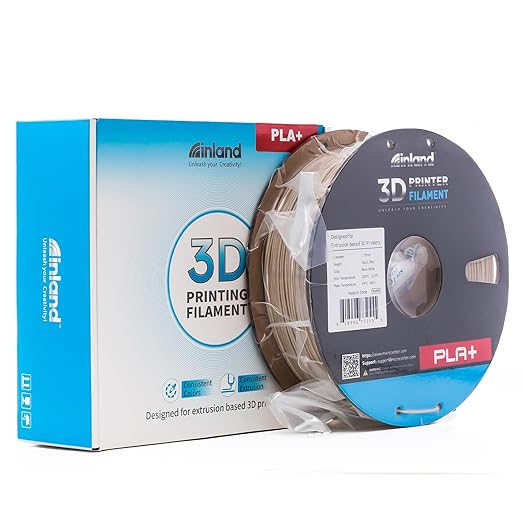 INLAND Micro Center PLA+ 3D Printing Filament 1.75mm - PLA Pro Dimensional Accuracy +/- 0.03 mm - 1kg Cardboard Spool (2.2 lbs) (2 Pack Bone White, 1.75mm) - Image 9