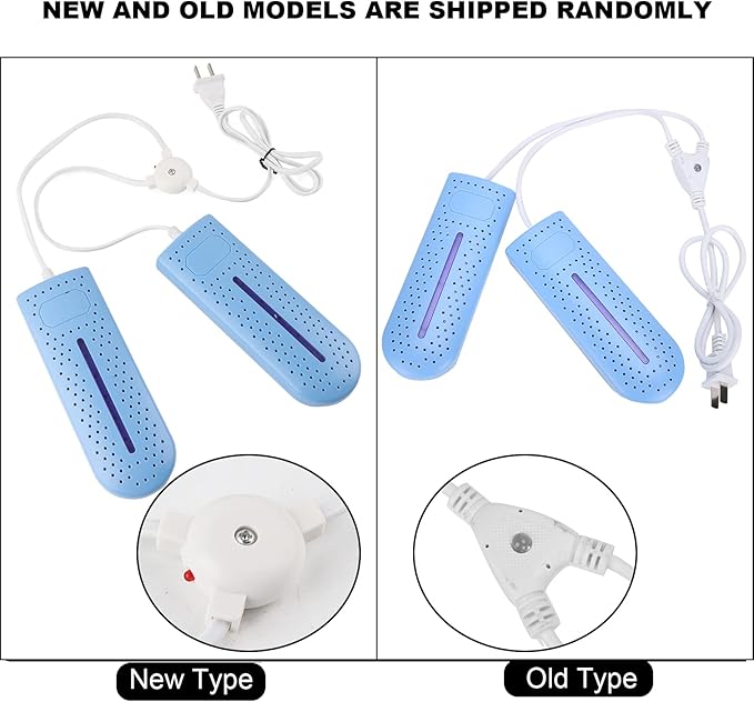 Shoe Dryer, 360° Heating Quick Drying Portable Boot Dryer, No Noise Foot Dryer for Rainy Seasons Winter Travel, Dormitory Eliminate Bad Odor Electric Warmer for Gloves, Socks, Ski Boots(Blue) - Image 9