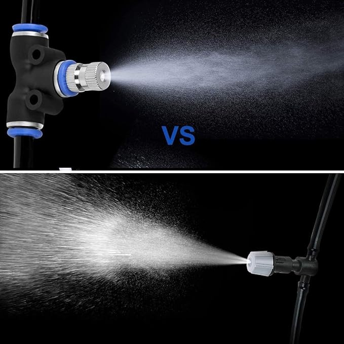 Misting Nozzles for Outdoor Cooling System 10pcs Mister Nozzle Atomizing Misting Sprayer Fog Nozzles for Garden, Humidification, Landscaping, Dust Control, 0.024Inch (Size : 0.6mm) - Image 4