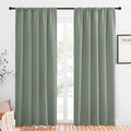 NICETOWN Window Curtains Blackout Drapes - Thermal Insulated Solid Rod Pocket Blackout Curtains/Draperies for Living Room (Sage Green, One Pair, 52 by 84-Inch) by NICETOWN