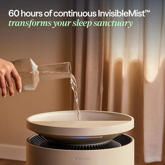 Blueair 2-in-1 Pro Air Purifier & Humidifier for Large Rooms, HEPASilent™ Removes 99.97% Allergens, Dust, Smoke, Up to 1,875 sq ft, Smart App, Skin-Hydration Mode, 360° InvisibleMist™ - Image 5