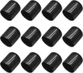 12Pcs Round Rubber End Caps 7/8" (22mm) Vinyl Flexible Bolt Chair Foot Covers Screw Thread Chair Leg Protectors for Round Tubing Bolt Desk Chair Leg (Black) by Bonsicoky