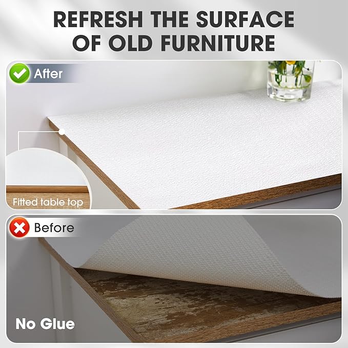 Drawer and Shelf Liner, Non-Slip Kitchen Cabinet Liners Non-Adhesive Thick Strong Grip Waterproof Washable Mats Protect Dresser Shelves Cupboard Bathroom Cabinets, White, 10 in X 20 FT - Image 8