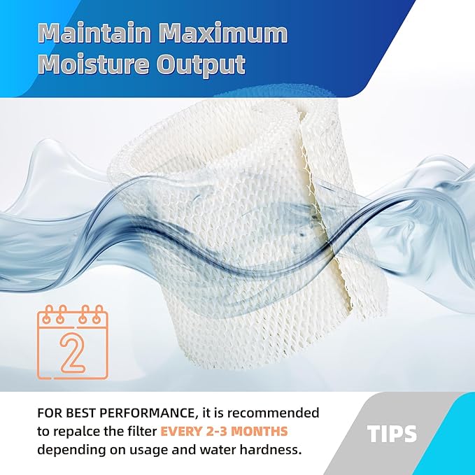 MAF2 Wick Humidifier Filter Replacement for Aircare MA0600,MA0601,MA0800 Humidifier Pads for Essick Air Wicking Filters for MoistAIR, Compatible with Kenmore 15408 Humidifier-2 Pack - Image 5