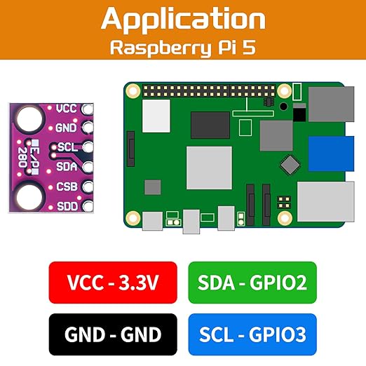 4pcs BME280 3.3V Sensor Module GY-BME280-3.3 Atmospheric Pressure Sensor Temperature Humidity Sensor I2C Interface Compatible with Arduino - Image 5