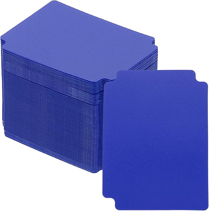 PATIKIL Trading Card Dividers, 100 Pcs Index Card Football Card Sorter Storage Boxes Organizer Tray Accessories for Sports Game Baseball Card, Blue by PATIKIL