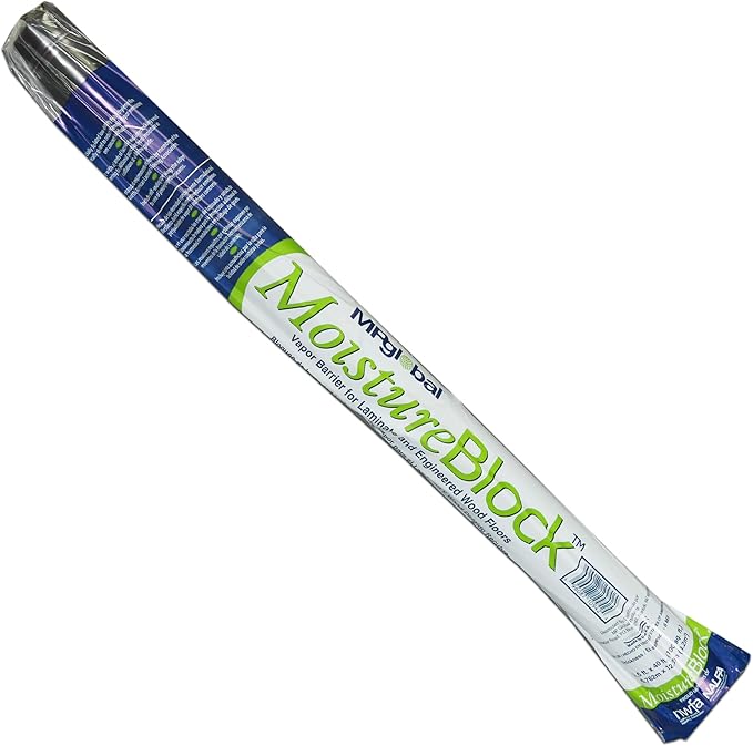 Moisture/Vapor Barrier Underlayment for Laminate Engineered Hardwood Floors (.006 Mil Thick Polyethylene Film) - 100 Sq Ft Roll - Image 8