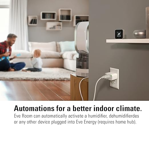 Eve Room - Indoor air Quality Sensor to Monitor air Quality (VOC), Temperature & Humidity, Apple HomeKit Technology, Bluetooth and Thread - Image 7