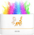 Colorful Aroma Essential Oil Diffuser for Home, Quiet Cool Mist Flame Humidifier for Bedroom with Remote, Fire Flame Diffuser Humidifier with Scent (White) by Unknown