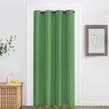 NICETOWN Blackout Doorway Curtain Drape 78 inch Long - Grommet Noise Reducing Thermal Insulated Solid Modern Window Treatments for Bedroom Closet (1 Panel, 52 x 78 Inch, Froest Green) by NICETOWN
