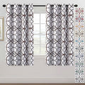 H.VERSAILTEX Blackout Curtains 63 inch Length 2 Panels Set Thermal Curtains & Drapes Window Treatment Noise Reducing Geometric Modern Grommet Living Room Curtains for Bedroom - Brown and Gray by HVERSAILTEX