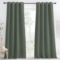 NICETOWN Blackout Curtain 118 inch Long, W55 x L118, 1 Panel, Dark Mallard, Thermal Insulated Window Treatment with Grommet Room Darkening Thermal Insulated Panel for Bedroom/Living Room by NICETOWN