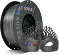 Sovol 3D Printer PETG Filament 1.75mm 1KG (2.2lbs), High Precision, Strong Toughness, Wiring Tightness, Dimensional Accuracy +/- 0.03 mm, 3D Printing PETG Filaments, Silver Gray by Sovol
