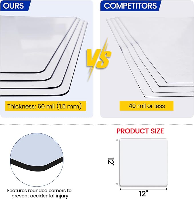 Square Magnetic Vent Covers, 12" x 12" (2 Pack), Extra Strong Magnets, Fits Steel Vents Only, Complete Seal, Air Vent/Register Covers for Home Ceiling, Wall, HVAC, AC, and Heater Vents - Image 4