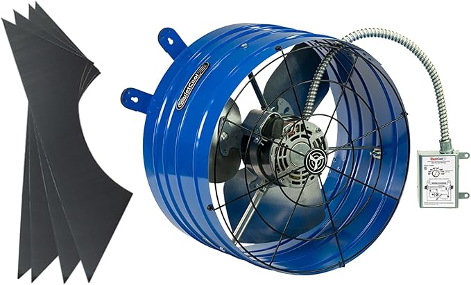 Quietcool AFG PRO-2.0 Attic Fan for Gable Vents - 1945 CFM - Adjustable Thermostat - 20ft Power Cord - Plug-and-play - Two Speed Capable - Image 6