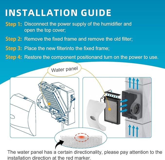 4839 Humidifier Maintenance Kit, No. 35 Water Panel Humidifier Replacement Filter, Fits for Aprilaire Whole Home Humidifier Models: 600, 600A, 600M - Image 3