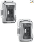Bates Choice Weatherproof Electrical Outlet Cover, 2 Pack, 1-Gang, Outdoor Outlet Cover, Weatherproof, Outlet Cover Box by BatesChoice