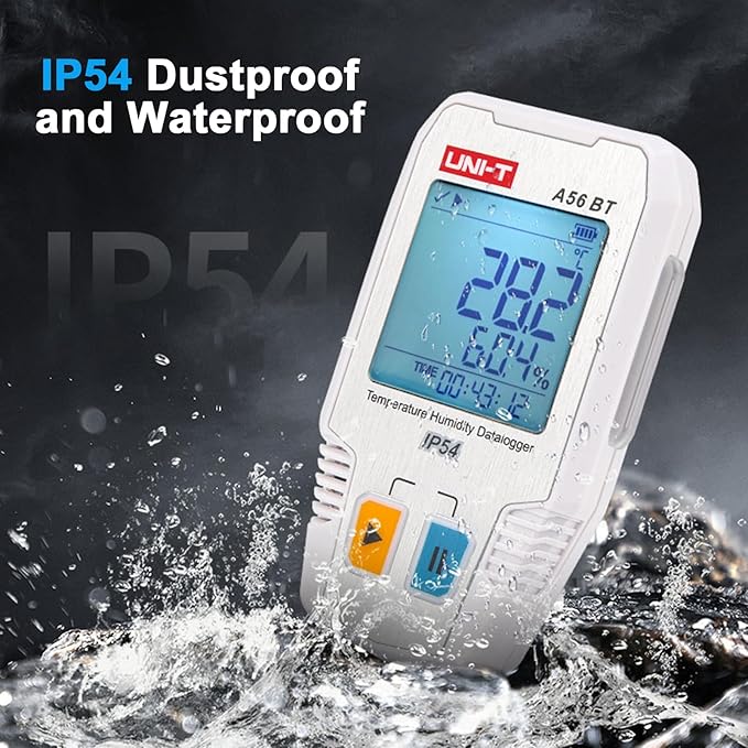 BT Temperature Humidity Data Logger Smart Thermometer Hygrometer 64000 Measurement Data Storage High-Precision Sound and Alarm IP54 Waterproof Temperature Humidity Sensor - Image 7