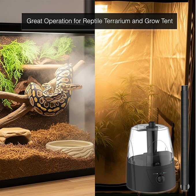MRREPTILE Reptile Fogger Humidifiers, Grow Tent Humidifier, Misting System for Reptiles, Terrarium Fogger Humidifier, 3.5L Large Capacity Reptifogger for Reptiles and Plant - Image 4