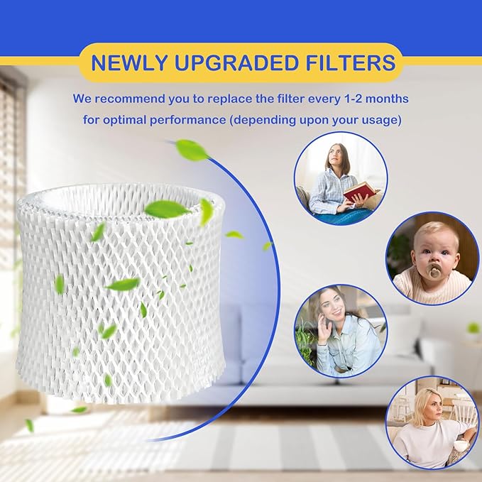 Humidifier Wicking Filter Replacement Compatible with Pelonis PSU10E1BB, PSU10E1WW and PSU10E2FWW, PSU10E2FBB Humidifier Wick Filter 3 Pack - Image 6