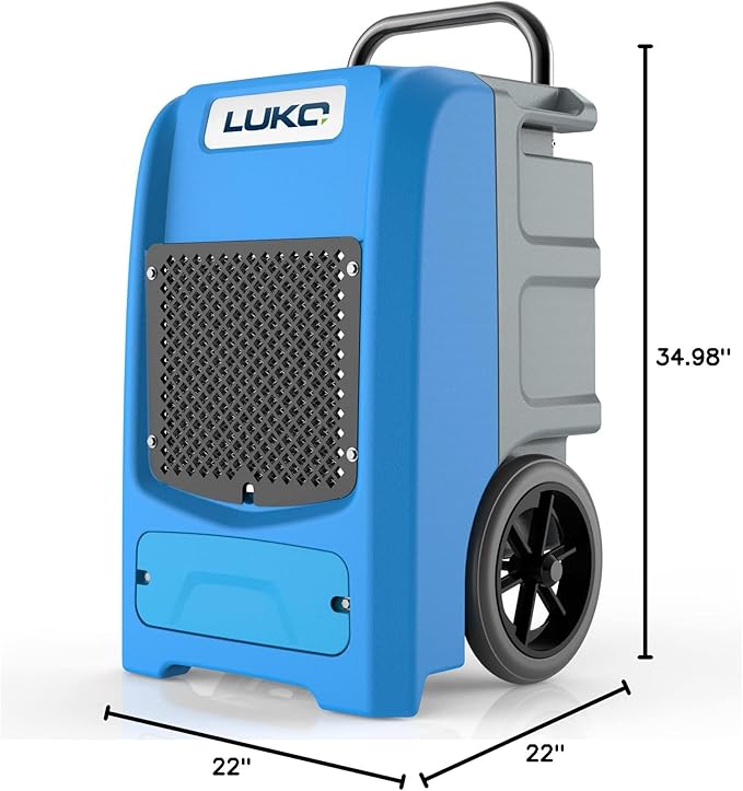 LUKO 190 Pints Commercial Dehumidifier with Pump & Drain, 8000 Sq Ft Large Space,8000 Sq Ft Large Space, Large Capacity Industrial Dehumidifier for Basement - Image 8