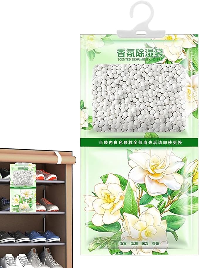 Closet Moisture Absorbers - Dehumidifier Bags Hangable - Odor Eliminator Bags for Closet Shoe Cabinet, Scented Dehumidification Packs by Unknown