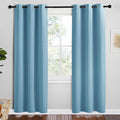NICETOWN Teal Blue Blackout Curtains 78 inches Length for Bedroom, 2 Panels, 42" Wide, Thermal Insulated Decoration Drapes for Office Window by NICETOWN
