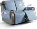 TAOCOCO 100% Waterproof Recliner Cover, Non-Slip Washable Reclining Couch Cover with Elastic Leg Straps, Furniture Protector for Dogs (Sky Blue, 2 Seater) by TAOCOCO