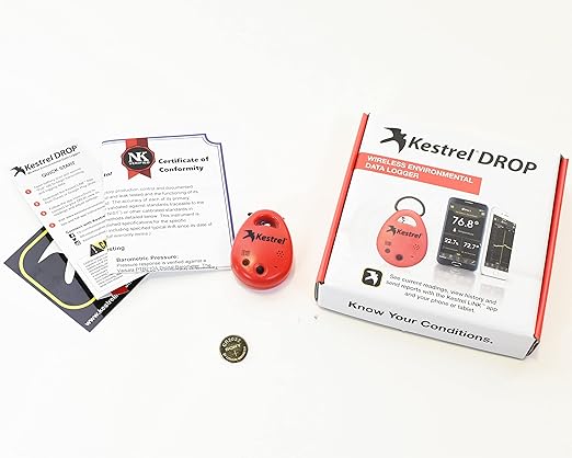 Kestrel Drop D3 Wireless Temperature, Humidity and Pressure Data Logger, Red - Image 5