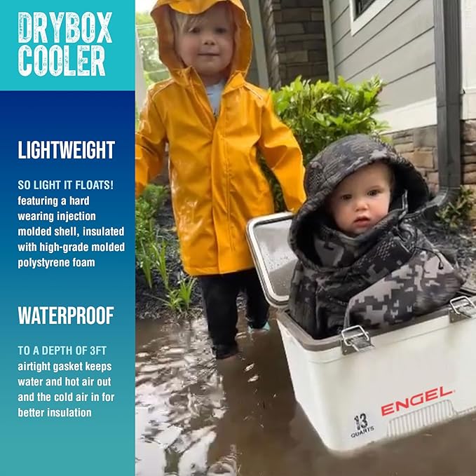 ENGEL 13qt Leak-Proof, Air Tight, Drybox Cooler and Small Hard Shell Lunchbox for Men and Women - Image 9