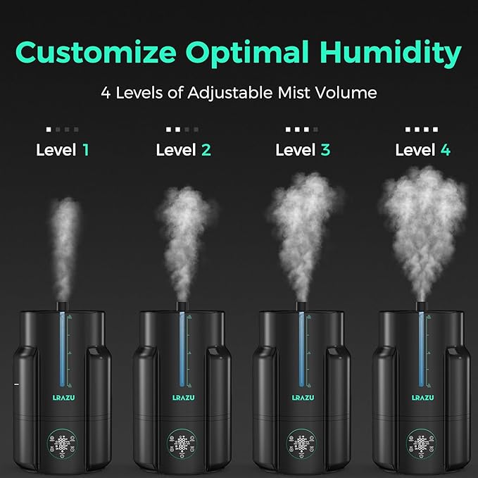 6L/1.59Gal Humidifier for Plants, Reptile Fogger Mister with Precise Temp & Humidity Probe/Expandable Hose, Smart Humidifier for Grow Tent, Mushroom, Houseplants, Reptile Tank 24H Timer - Image 6