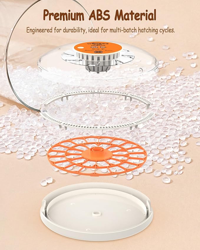 30 Egg Incubators for Hatching Eggs with Automatic Egg Turner, Auto Temperature Control, LED Candling, Humidity Monitor, 360° Viewing for Chicken Quail Parrot Birds - Image 7