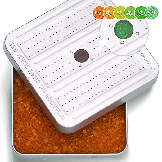 200 Gram 6 Pack Gun Safe Dehumidifier, Reusable Silica Gel Dehumidifier, Indicating Silica Gel Desiccant Canister (Orange to Green) - Image 3