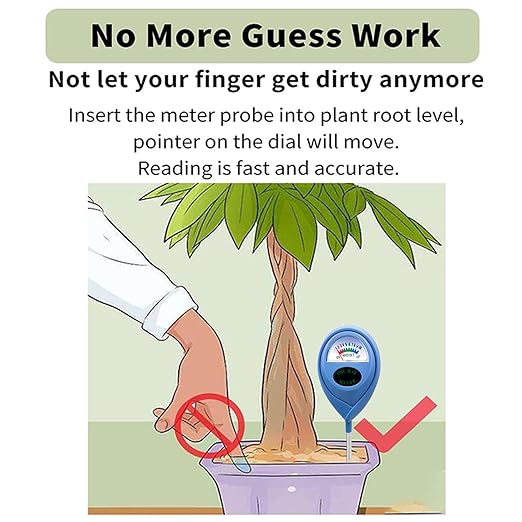 Soil Moisture Meter, 2 Packs Plant Water Meter, Moisture Meter, Blue + Blue Soil Test Kit, Soil Tester Hygrometer, Plant Water Meter, Plant Care Tools for House Plants, Gardening Gifts - Image 3